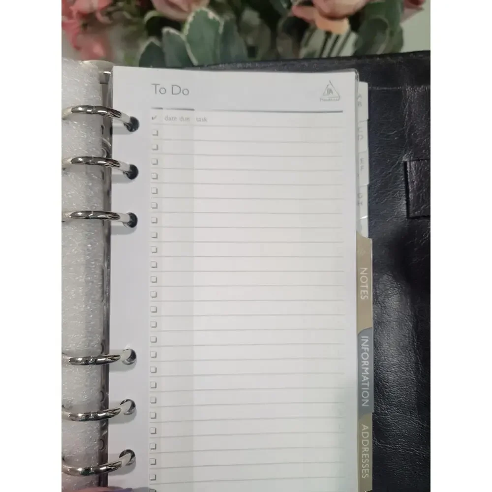 B6 SNAP AGENDA Planner NOTES CALCULATOR, PHONE #S important agency contacts ++